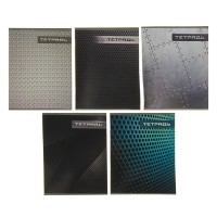 Тетрадь 48 листов в клетку, Calligrata «Металл», МИКС