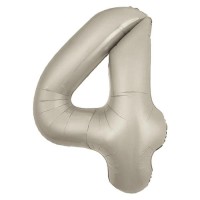 Шар фольгированный 40'' «Цифра 8», Slim, мистик крем