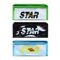 Пенал школьный на молнии "Звезда", 2 отделения, МИКС