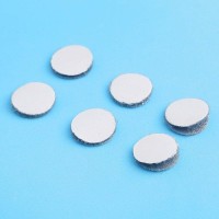 Липучка на клеевой основе «Круг», набор 55 шт., размер 1 шт: 1,5 × 1,5 см, цвет серый