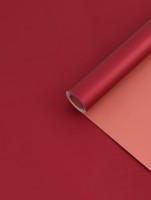 Пленка матовая для цветов, красный, коралловый, 0.58×10 м