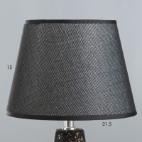 Настольная лампа "Айседора" E14 40Вт черный-золото 23х23х40 см RISALUX