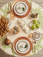 Скатерть «Этель» Easter, d=148 см±3 см, хлопок 100%, саржа 190 г/м²