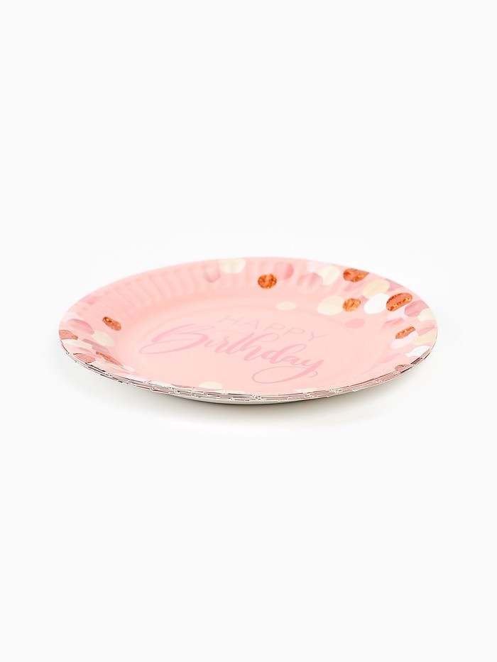 Тарелка одноразовая бумажная «HB», 17 см, 6 шт