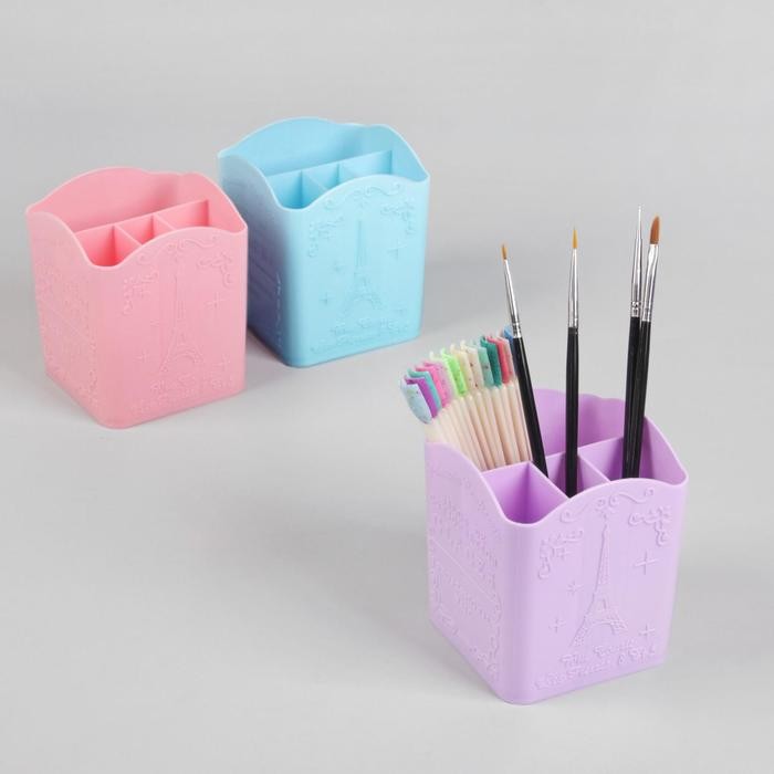 Подставка для хранения, 4 ячейки, 10×8.5×8 см, МИКС