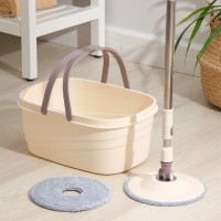 Швабра с отжимом и ведром Доляна, 42.5×29×18 см, 14 л, телескопическая ручка 80 - 110 см