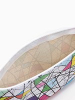 Косметичка на молнии, цвет белый/разноцветный