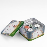 Покер, набор для игры (карты 54 шт, фишки 120 шт.), с номиналом, 15 х 15 см, микс