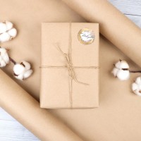 Бумага упаковочная крафт без печати, для обёртки и упаковки, 75 г/м², 0.70×50 м