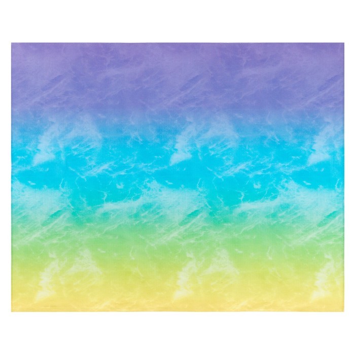 Простыня вафельная для бани Экономь и Я "Радуга" 150х180 см, 100% хлопок, 200 г/м2