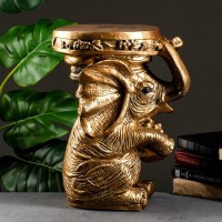 Фигура - подставка "Слон сидя" бронза, 34х26х44см