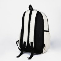 Рюкзак школьный из текстиля на молнии, 3 кармана, кошелёк, цвет сиреневый