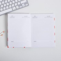 Ежедневник А5, 80 листов в твердой обложке «Следуй за своим сердцем»