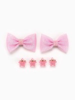Бант для волос 2 шт, крабики «Милота», 8 х 12,5 см