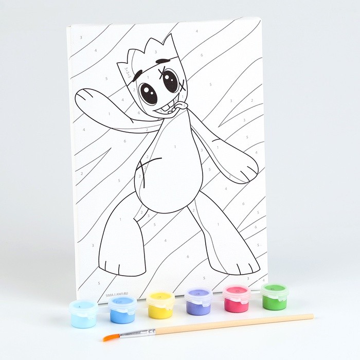 Картина по номерам для детей «‎Монстрик друг»‎, 21 х 15 см