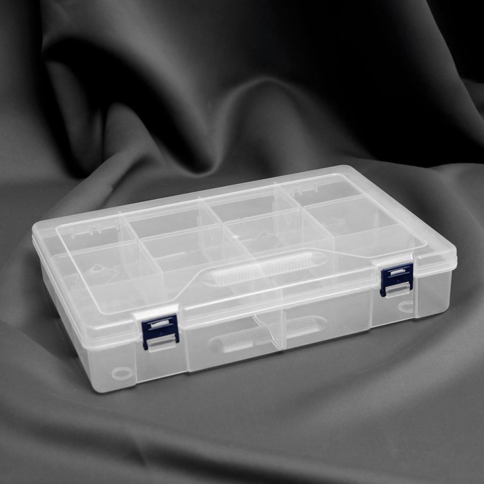 Органайзер для хранения мелочей, 10 съёмных ячеек, с подвесом, 31×20.5×6 см, прозрачный