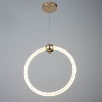 Светильник BayerLux "Круг" LED 32Вт золото 34,5х6х37-120 см