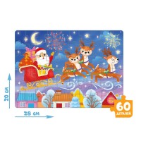 Набор пазлов для творчества «Новый год», 3 пазла, 35, 54 и 60 деталей