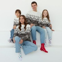 Свитер вязаный новогодний KAFTAN Scandinavia, размер 42, серый