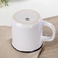 Кружка под сублимацию Доляна «Эмаль», 300 мл, 12×9×8,5 см, цвет белый