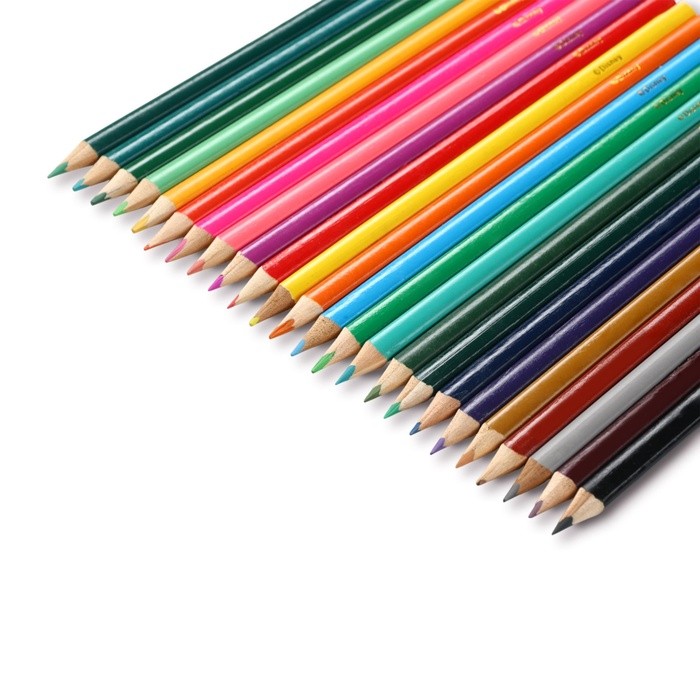 Цветные карандаши 24 цвета, «Холодное сердце»