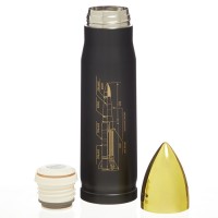 Термос пуля «Калибр настоящего мужчины», 450 мл, 28×7 см