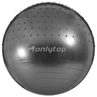 Фитбол массажный ONLYTOP 65 см, 1000 г, цвета микс