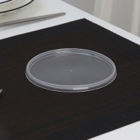 Крышка одноразовая к банке круглой, d=12 см, цвет прозрачный