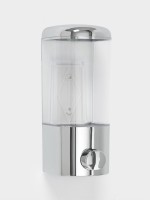 Диспенсер механический для антисептика и жидкого мыла, 500 мл, серебристый