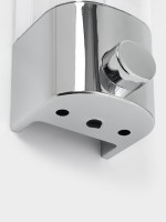 Диспенсер механический для антисептика и жидкого мыла, 500 мл, серебристый