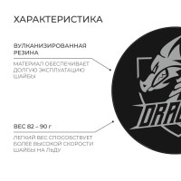 Шайба хоккейная Winter Star, детская, d=6 см