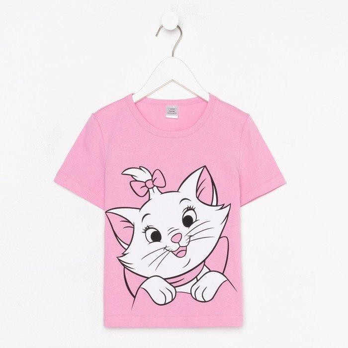 Футболка для девочки Disney «Мари», рост 86-92 (28), цвет розовый