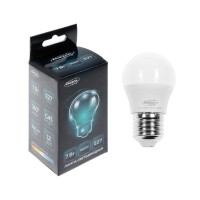 Лампа светодиодная Luazon Lighting, G45, 7 Вт, E27, 630 Лм, 6500 К, свечение холодное белое