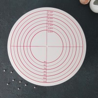 Подставка для торта вращающаяся, 28,5×7,5 см, с рычагом-блокиратором вращения,с разлиновкой