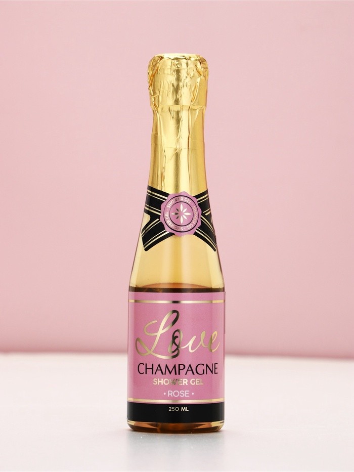 Подарочный набор: гель для душа шампанское и бомбочки для ванны, Чистое Счастье