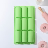 Форма для выпечки Доляна «Палочка», 33×17,5×4 см, 9 ячеек (9×4×3,5 см), цвет МИКС