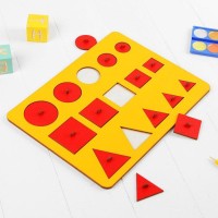 Рамки-вкладыши М.Монтессори «Больше-меньше», МИКС