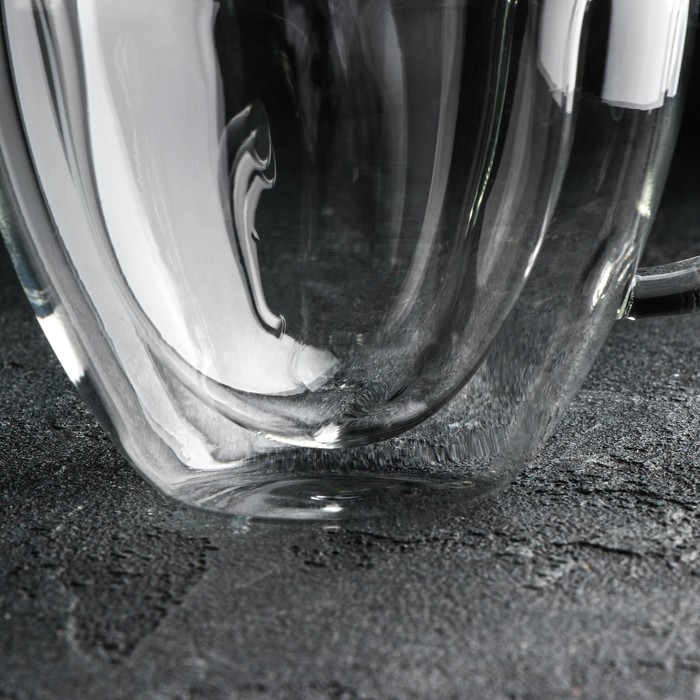 Кружка с двойными стенками Magistro «Сердце», 180 мл