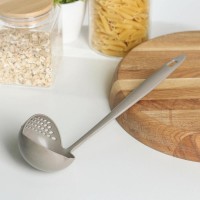 Половник-шумовка, 27 см, цвет МИКС