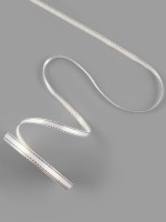 Лента атласная, с золотым люрексом, 6 мм, 23±1 м, белая №001