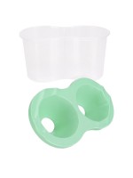 Стакан - непроливайка для рисования двойной Calligrata «Прованс», 150 мл ×2, пастельный МИКС