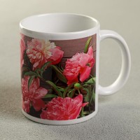 Кружка с сублимацией "Марина" цветы, 320 мл