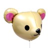 Шар фольгированный 23" «Голова мишки», цвет розовый