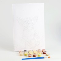 Картина по номерам на холсте с подрамником «Щенок корги», 30х20 см