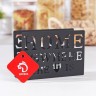 Салфетница «Дом здесь», 15×4×10 см, цвет чёрный Салфетница «Дом здесь», 15×4×10 см, цвет чёрный