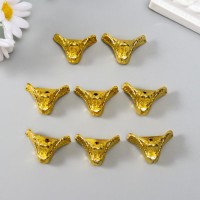 Уголок (ножка) для шкатулки пластик «Рептилия», под золото, набор 8 шт., 2×1.8 см