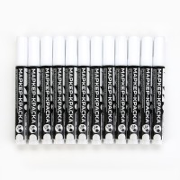 Маркер-краска, лаковый, наконечник пулевидный, 4 мм, белый, PRO Выбор