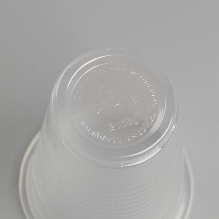 Стакан одноразовый "Прозрачный" 200 мл.