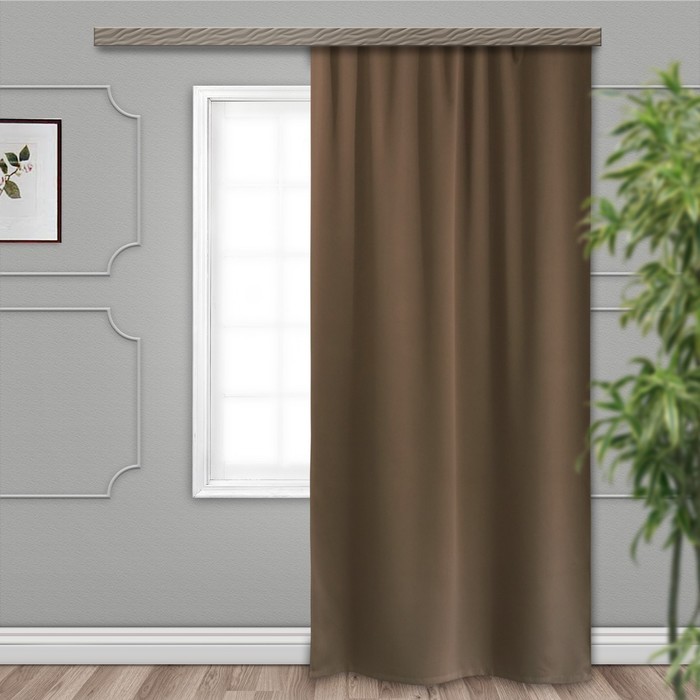 Штора портьерная "Матовый" 135х260 см,блэкаут, мятный, пэ