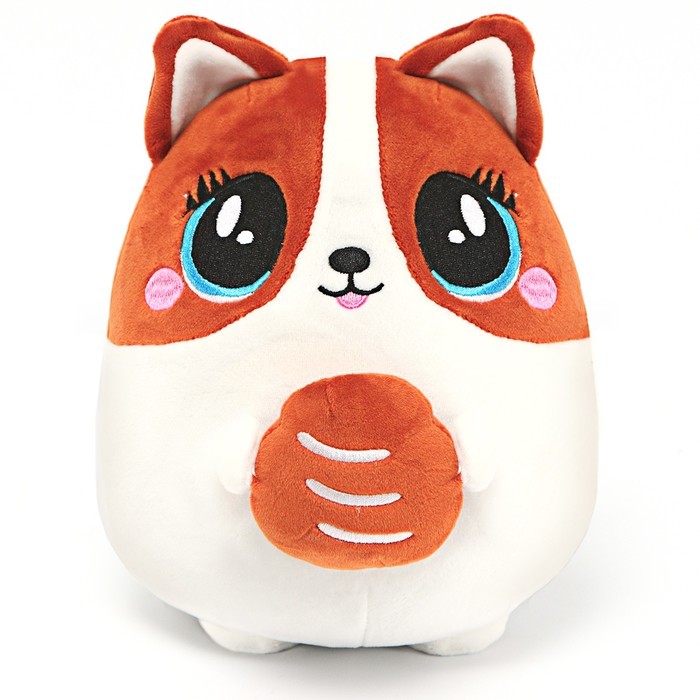 Мягкая игрушка «Корги-батончик», овальная, 21 см, с батоном в лапках